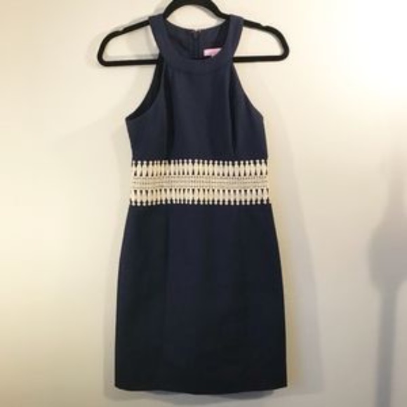 Navy Lilly Pulitzer Ashyln Shift Dress (Size 0) - Picture 1 of 4